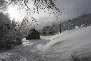 Notre chez nous sous la neige